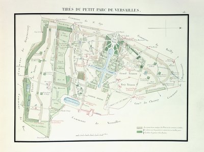 凡尔赛小公园地图，1818-1819年 作者 法语学校