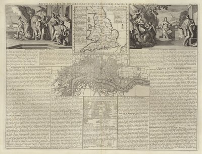 英格兰文职政府的地图 作者 法语学校