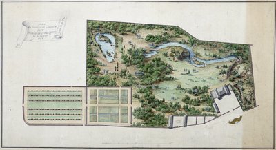 Chanvry 花园地图（塞纳河和瓦兹） 作者 法语学校