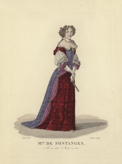 Marie Angelique de Scorailles，Fontanges公爵夫人，法国国王路易十四的情妇 作者 French School