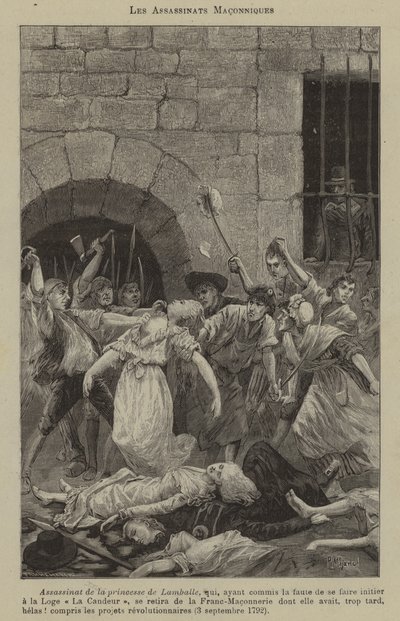Masonic assassinations (engraving) 作者 法语学校