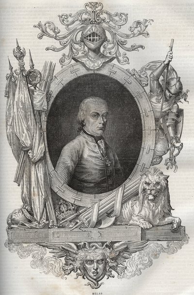 Michael Friedrich Benedikt Baron von MELAS (1729-1806), feldmarschal - New National Encyclopedia by Maurice La Charest - 1870 - 作者 法语学校