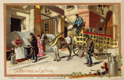 送奶人的马车（chromolitho） 作者 法语学校