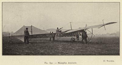 Monoplan Antoinette (雕刻) 作者 法语学校