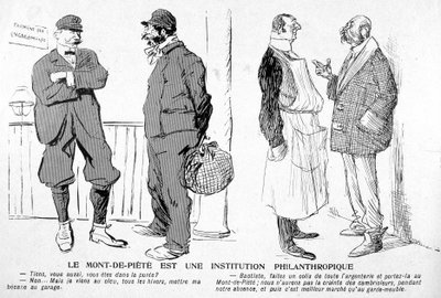 Mont-de-Piété 是一家慈善机构 - 在 03/06/1905 的“黄油盘”中 作者 法语学校
