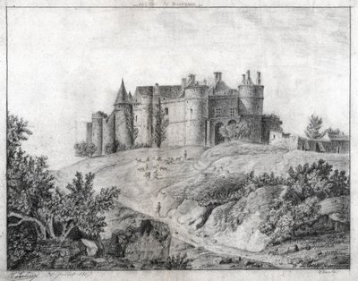 Montargis Castle. (drawing 作者 法语学校