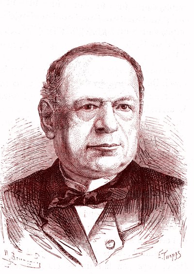 Moritz Hermann Von Jacobi (1801-1874)，俄罗斯工程师和物理学家（电镀、电动机）。 雕刻 1867 作者 法语学校