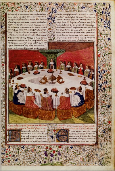 Ms.Fr. 112 f.5圣克拉尔教堂的圣杯，1470年 作者 法语学校