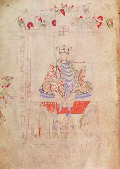 1215年3月3日大约在耶路撒冷市中心威严的大卫王，1109年 作者 法语学校