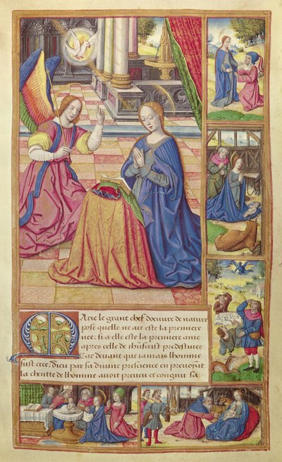 17岁的女士，以及“基督的童年”，来自Vie des Femmes Celebres，第1505页 作者 法语学校