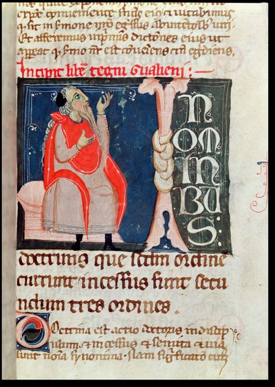 2046女士。 261 A科学家，在Aliben Rhodonan对Galen的Ars Parva的评论开始时的插图（c.130-c.201） 作者 法语学校
