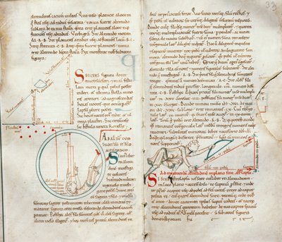 来自Traite dAstronomie的235 f.32＆33 Geometry女士 作者 法语学校