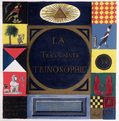La Tres Sainte Trinosophie的2400 Frontispiece女士归功于Comte de Saint-Germain（1696-1784）（纸上写着wc） 作者 法语学校