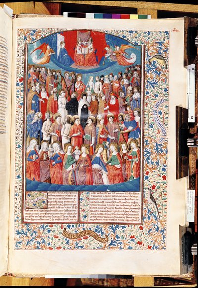 246 f.406r天堂女士，来自Hippo圣奥古斯丁的De Civitate Dei（354-430） 作者 法语学校