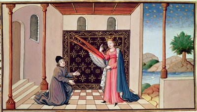 3045年女士哲学女士向Boethius提供了能让他的思绪高空飞翔的翅膀 作者 French School