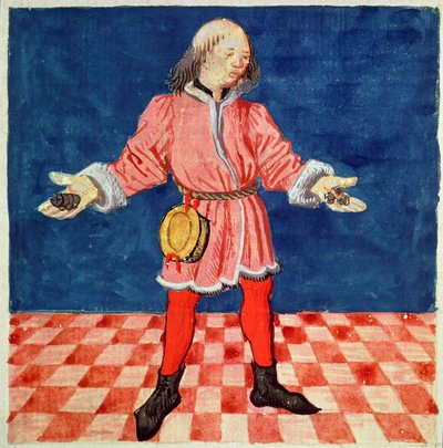 3066女士。 64v骰子投掷者，来自道德失败之书，Jacques de Cessoles 作者 法语学校