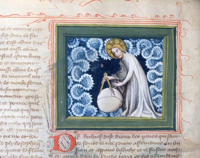 上帝创造了这个世界的313女士，1494年圣经大学奥古斯丁的缩影 作者 French School