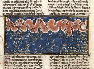 Ms 320 Fol.192r Planets，来自 Thomas van Cantimpre (1201-72) 的“De Natura rerum”（牛皮纸） 作者 法语学校