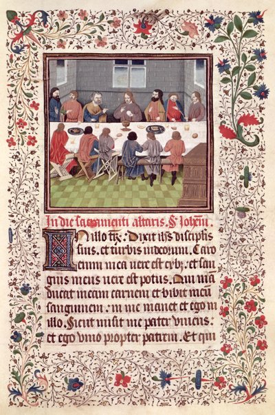 370 fol.184 The Last Supper女士 作者 法语学校