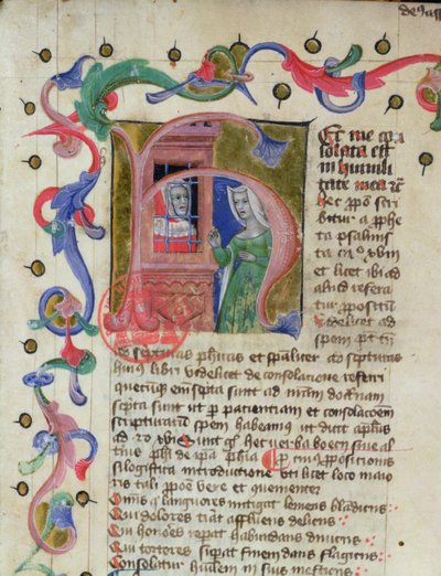 3859年哲学家Boethius（c.480-524）在监狱中的缩影 作者 法语学校