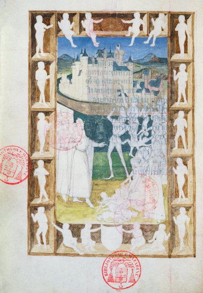 473号无辜者大屠杀，来自法兰西海岸的未完成的缩影，c.1466-69 作者 法语学校