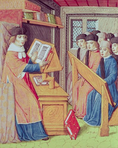 493女士，来自Virgil的Les Georgics教授，以及Servius的评论，1469年 作者 法语学校