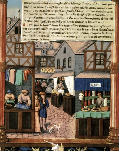 Ms 5062 fol.149v，"王政书 "中的一页 作者 法语学校