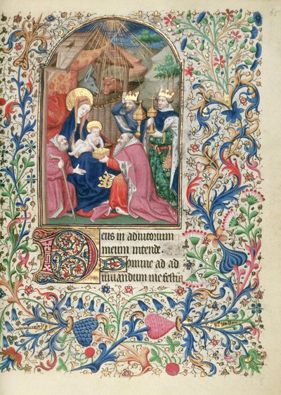 63 f.65r the Magi of a Magi，from a Book of a Hours of a hour of a Book of a hour of a hour of a hour of a hour 作者 法语学校