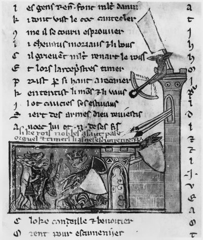 女士1580或1581年攻击一座城堡，来自Roman de Renart 作者 法语学校