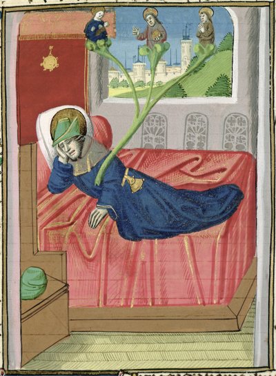 H 7 fol.145r，来自Jean XXII圣经的耶西之树 作者 法语学校