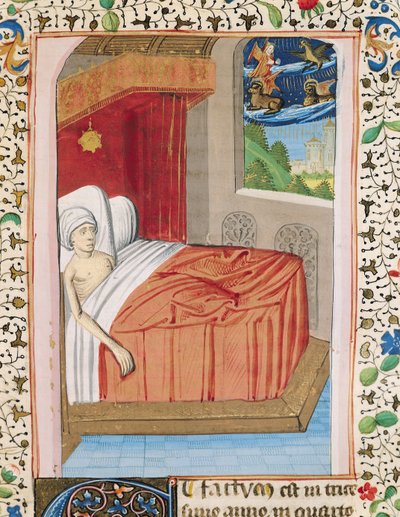 H 7 fol.76r以西结的愿景，来自Jean XXII的圣经 作者 法语学校