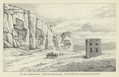 Naksh-i-Rustem，墓地的一般视图 作者 法语学校