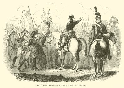 Napoleon addressing the Army of Italy (engraving) 作者 法语学校