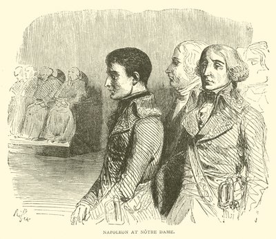 Napoleon at Notre Dame (engraving) 作者 法语学校