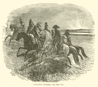 Napoleon crossing the Red Sea (engraving) 作者 法语学校
