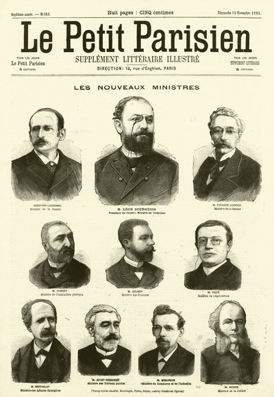 New ministers of the French Government (engraving) 作者 法语学校