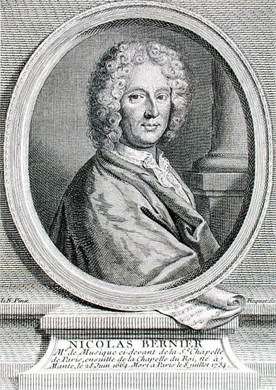 Nicolas Bernier (1665-1734)，由Etienne Fiquet (1719-94)雕刻（雕刻）。 作者 法语学校