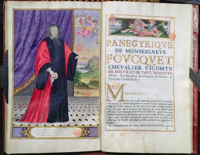 Nicolas Fouquet（1615-80）插图来自Puget de la Serre，我们世纪杰出人物的Panegyrics，1655 作者 法语学校