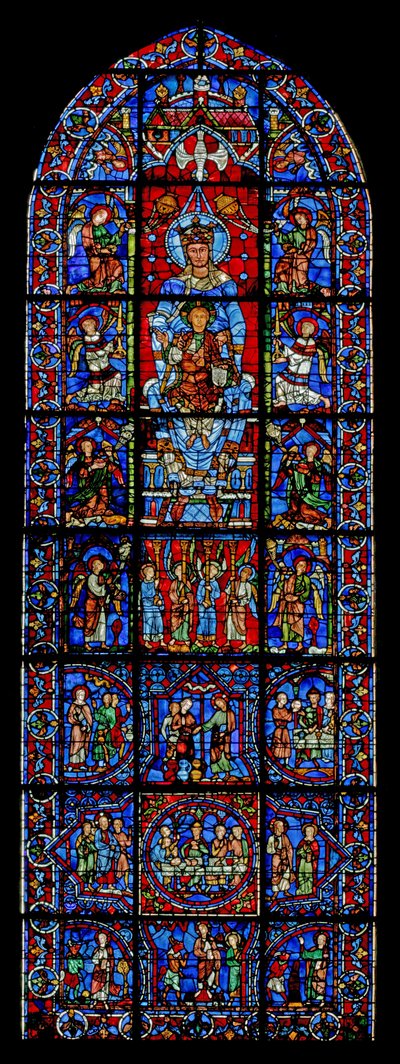 Notre Dame de la Belle Verriere;以下是旷野中迦南婚姻和基督试探的场景（w30a） 作者 法语学校