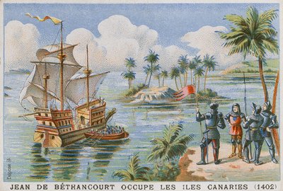 由Jean de Bethencourt占领加那利群岛，1402年 作者 法语学校