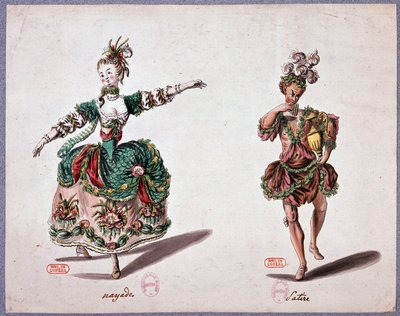 Opera costumes: nayade and satyre 作者 法语学校