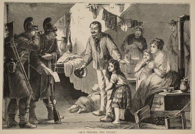 我们的朋友，敌人，插图来自卡塞尔斯法国和德国之间的战争历史，1870-1871 作者 法语学校