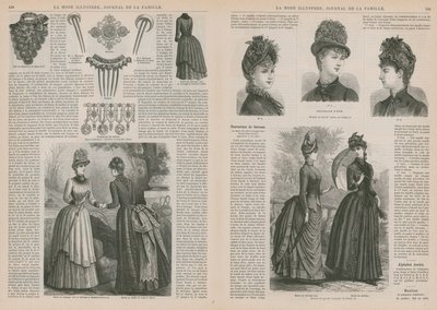 来自 La Mode Illustree 的页面 作者 法语学校