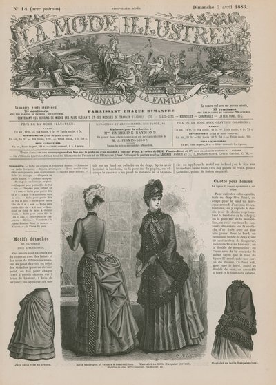 Page from La Mode Illustree 作者 法语学校