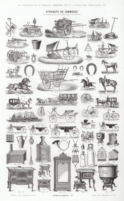 来自 Vignettes Typographiques 的页面（雕刻） 作者 法语学校