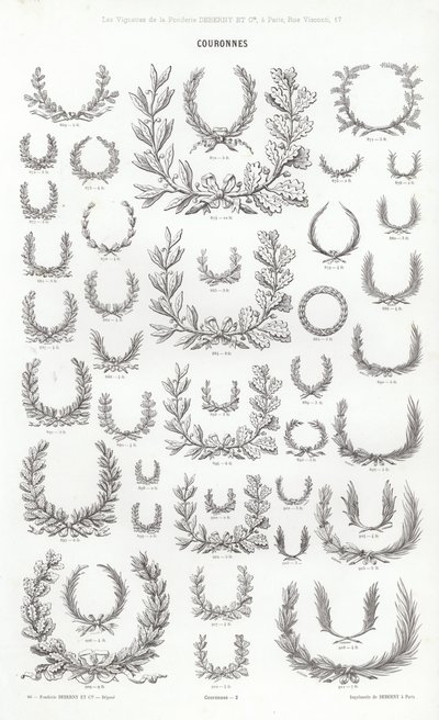 来自 Vignettes Typographiques 的页面（雕刻） 作者 法语学校