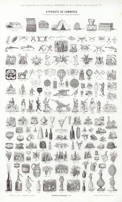 来自 Vignettes Typographiques 的页面（雕刻） 作者 法语学校