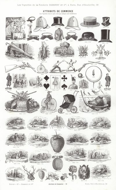 来自 Vignettes Typographiques 的页面（雕刻） 作者 法语学校