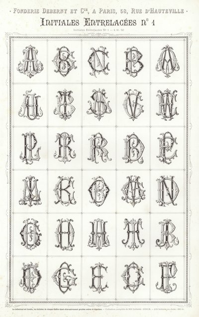 来自 Vignettes Typographiques 的页面（雕刻） 作者 法语学校