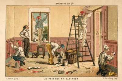 Painting the interior of a building (chromolitho) 作者 法语学校